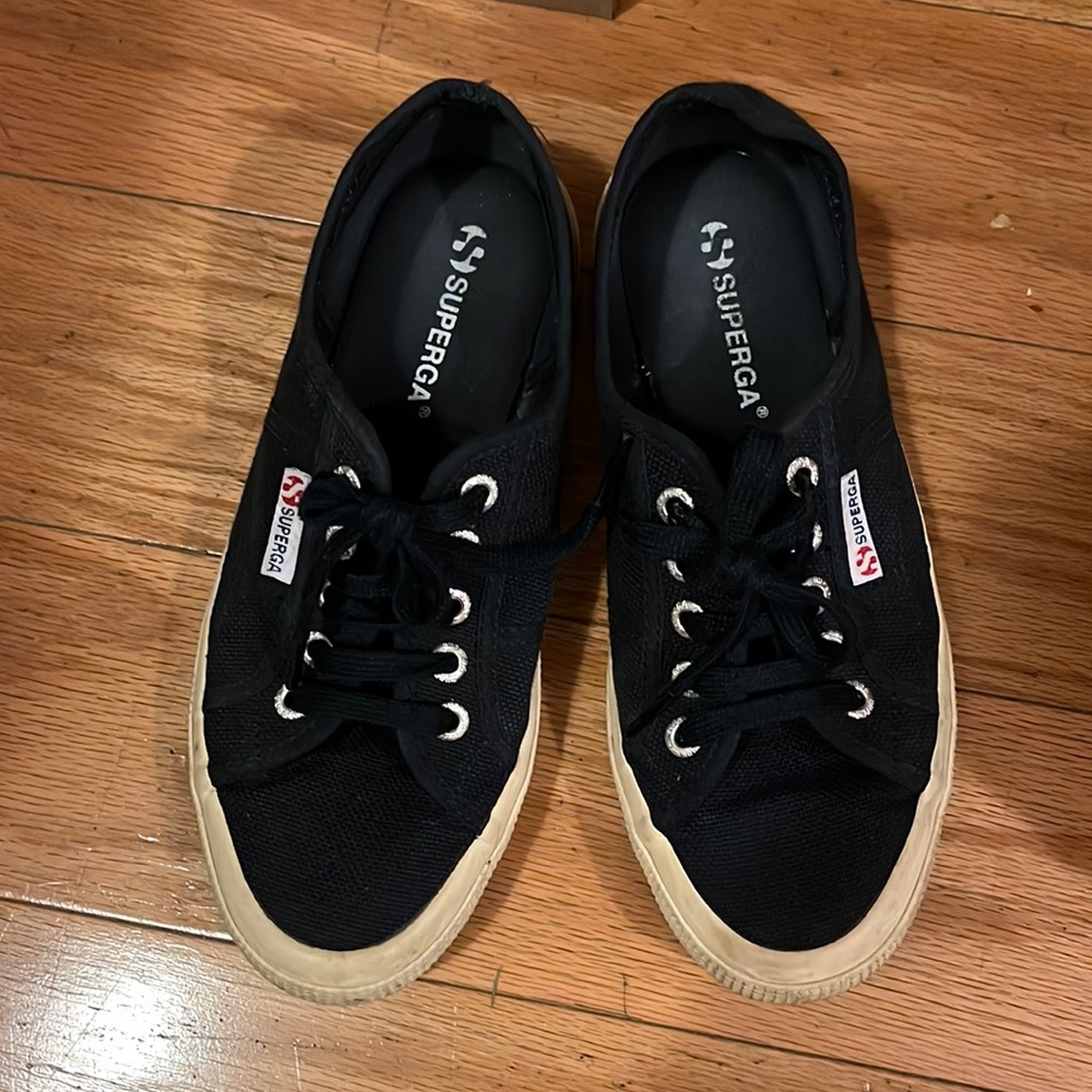 Superga Cotu Platform Sneaker Navy 37.5 (usa 7)
